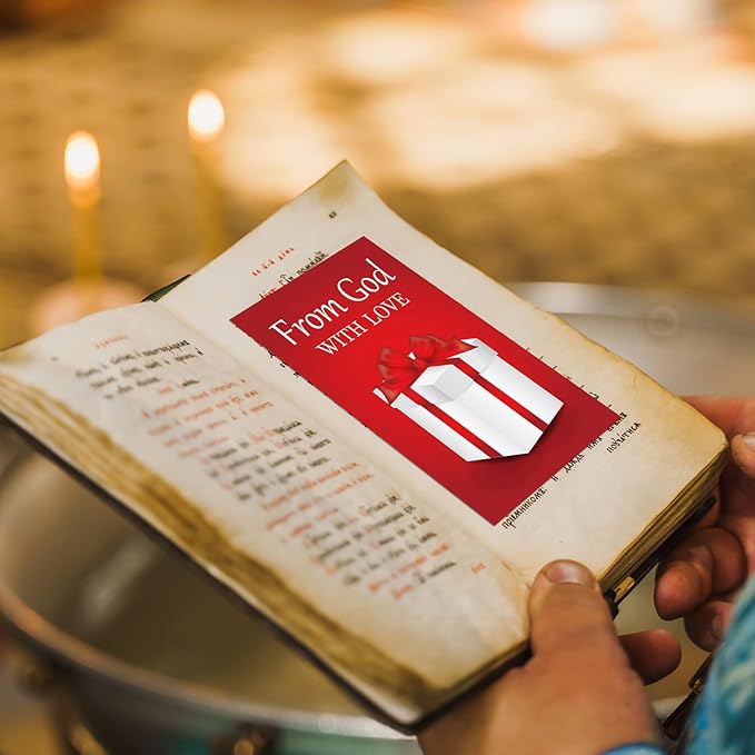 240 Pcs Gospel Tract Card 12 Styles Plan of Salvation Card Pocket Holy Postcard Christian Inspirational Bible Verse Bookmark for Christian Gift Women Men Ministering Tool(Classic)