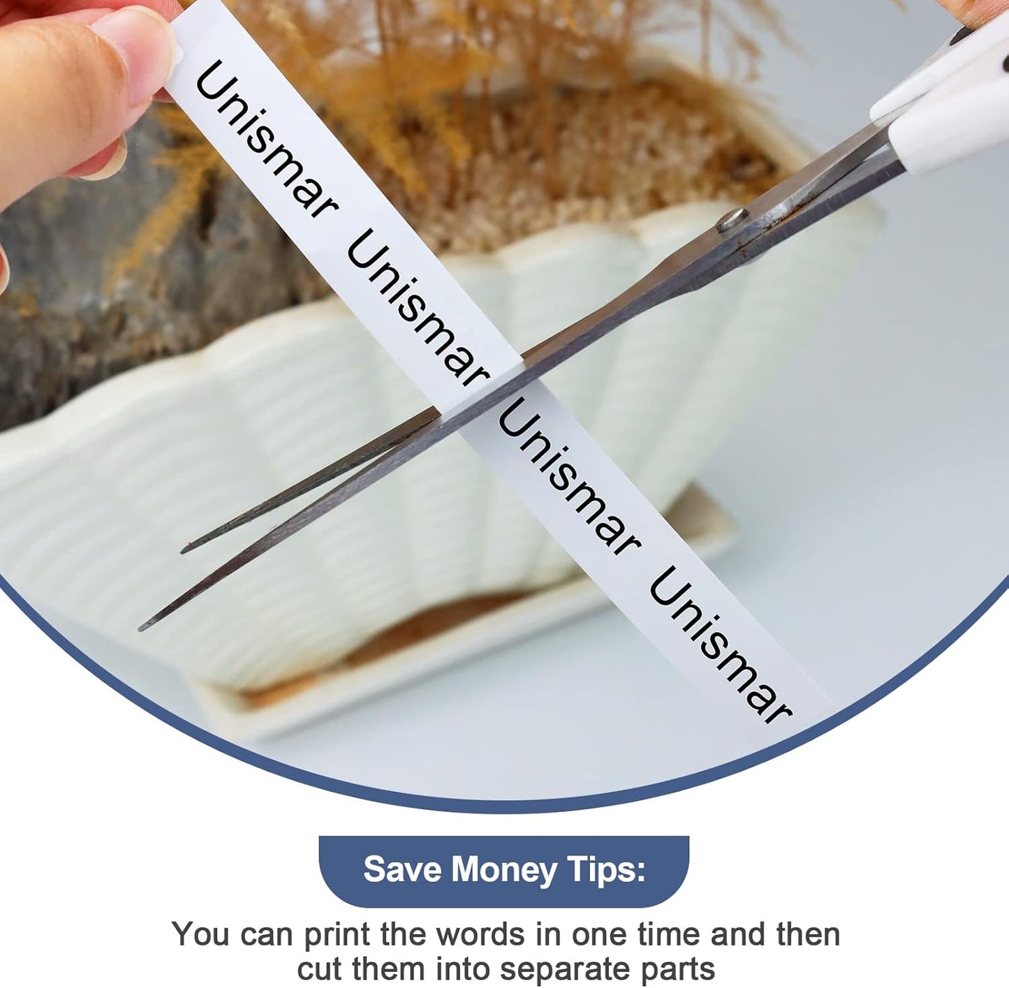 Unismar 8-Pack Compatible for Brother Black on White 12mm Label Tape Replacement for Ptouch PTD200 PTD202 PTD210 PTD600 PTD400 PTH100 PTH110 PT1280 Label Printer 26.2Ft(8m)