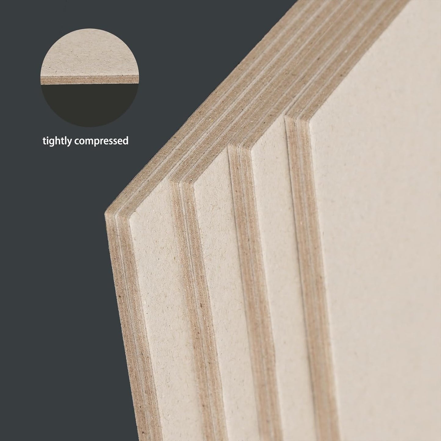 25 Pcs Book Board, Binder Board, Cover Board, Heavy Duty Chipboard for Book Binding, DIY Cardboard (Gray, 5 x 7 Inch 80PT)