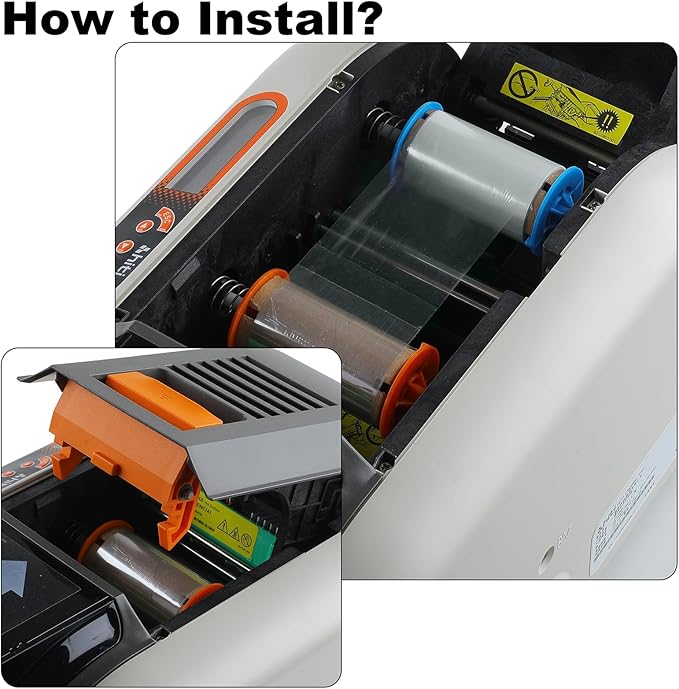 2.36’’ x 295’ UV Color Ribbon 1 Roll, Gencore Fluorescent Anti Theft Invisible Marking Ribbon 1000 Prints, 1'' Core, Compatible for HITI-CS200 HITI-CS200E, Invisible Under UV Light to Green