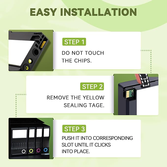 ATOPINK 950XL and 951XL Ink Cartridges Combo Pack Compatible for HP 950 951 Ink Cartridges Combo Pack Work for HP 8600 Officejet Pro 8610 8620 8100 251DW 276DW, for HP Printer Ink 950 & 951 XL 4-Pack