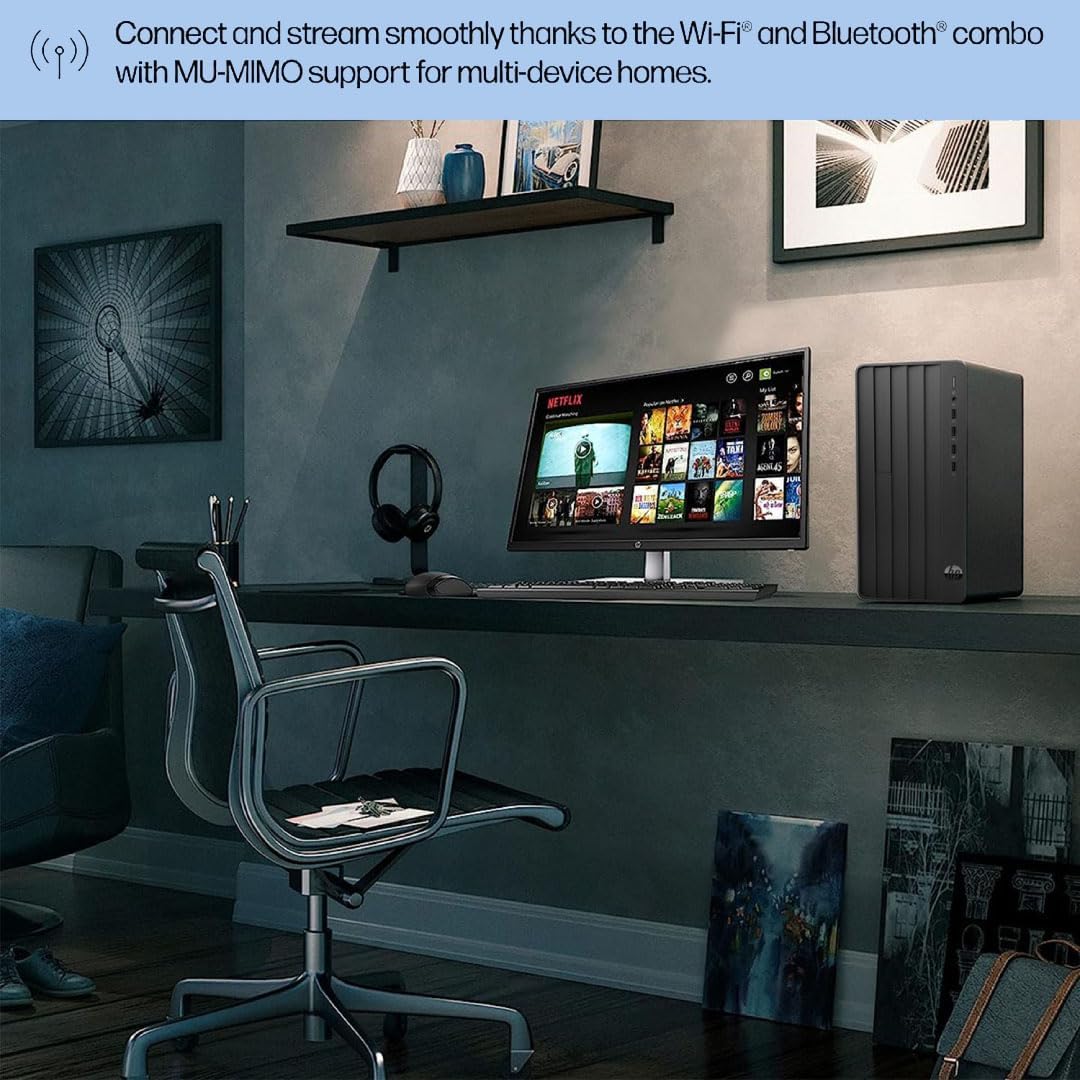 HP Pro Tower 290 G9 Business Desktop, 13th Gen Intel 4-Core Processor (Beats Core i7-9700), 32GB RAM, 1TB PCIe SSD, 2-Monitor Support 4K, HDMI, VGA, Wi-Fi, Windows 11 Pro, Black