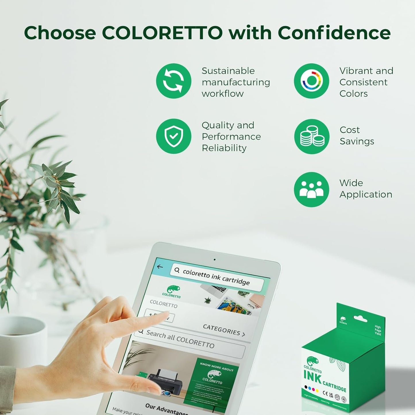 COLORETTO Remanufactured Printer Ink Cartridge Replacement for HP 63XL to use with Envy 4520 4516 Officejet 5255 5258 DeskJet 1112 3632 3639 1112 2130 3632 3633 3634 (1 Black+1 Color) Combo Pack