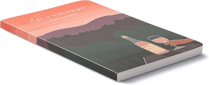 Compendium Softcover Journal - Life is to be enjoyed. – A Write Now Journal with 128 Lined Pages, 5″W x 8″H