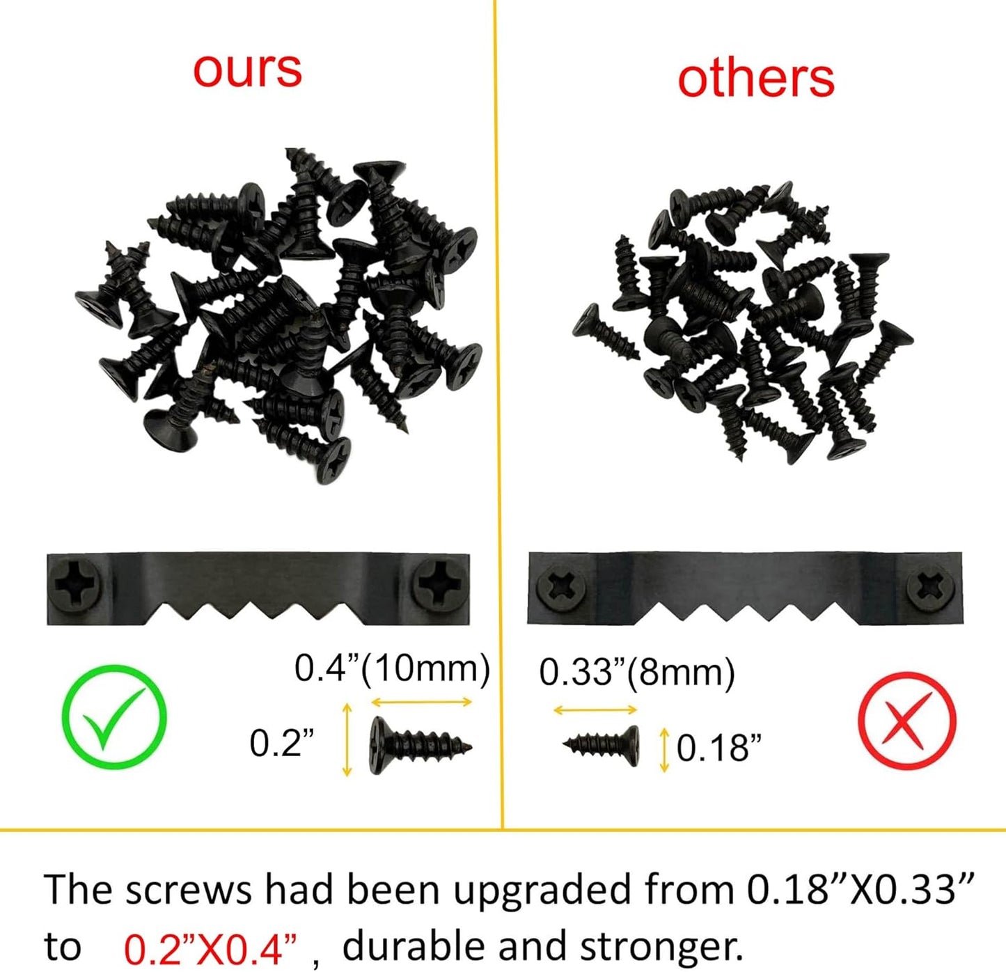 150 Pack Small Sawtooth Picture Hangers Steel Picture Hangers Picture Frames Hangers with Screws Picture Hang Solutions, for Hanging Clock Paintings Artwork Picture Frame Hook Photos (Black)