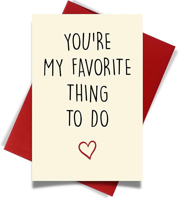 Cheerin Funny Greeting Card with Envelope - Anniversary Card - Hilarious Greeting Card - Birthday Gift for Boyfriend, Girlfriend, Husband, or Wife