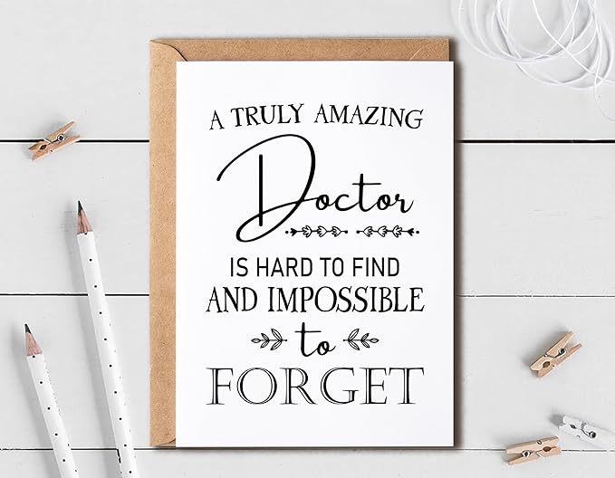 EruditeGifts Funny Appreciation Card - Thank You Card For Doctors - Hilarious Birthday Card - Gift Card For Doctor Him Her