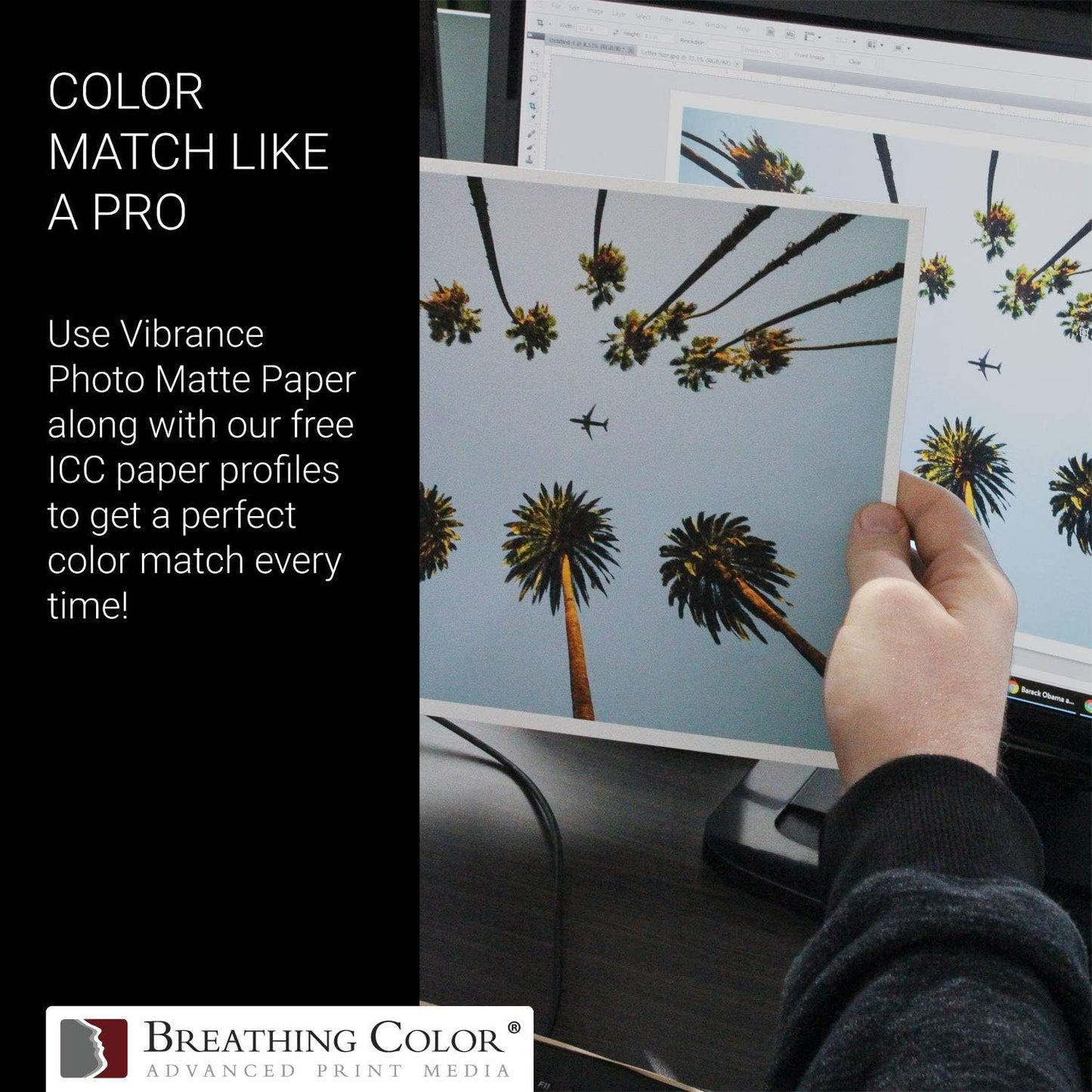 Vibrance Matte Photo Printer Paper 12 mil 230 gsm Matte Finish Premium Photo Paper Roll on 3in Core 17 inches x 10 ft Works with Most Inkjet Printer Professional Makes and Models Like Epson Canon HP