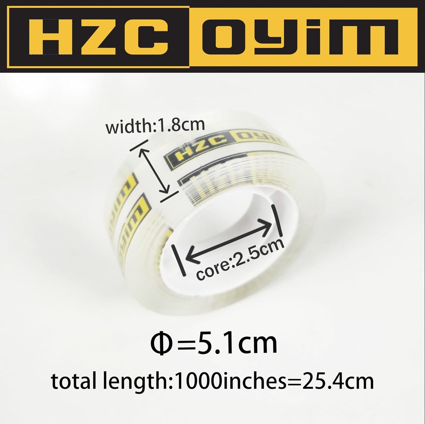 24 Rolls Crystal Tape Refills for Dispenser, 3/4Inch x 1000 Inch, Transparent Stationery Tape for Office, Home, School for Wrapping, Crafts, Office and Professional Use