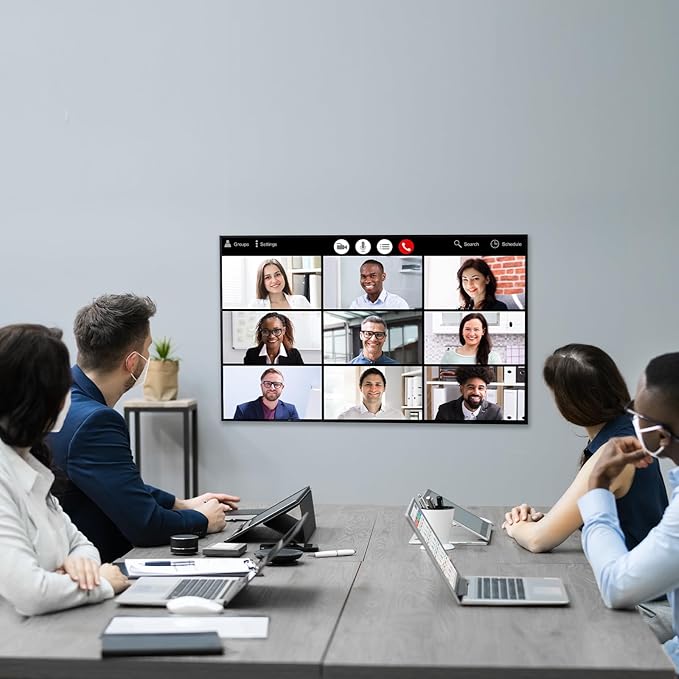 Folding Conference Table, Mobile Training Table for Office Conference, Modern Modular Rectangular Work Desk Meeting Seminar Work Tables with Caster Wheels, Large Breakroom Tables (2Pack L55.1in)