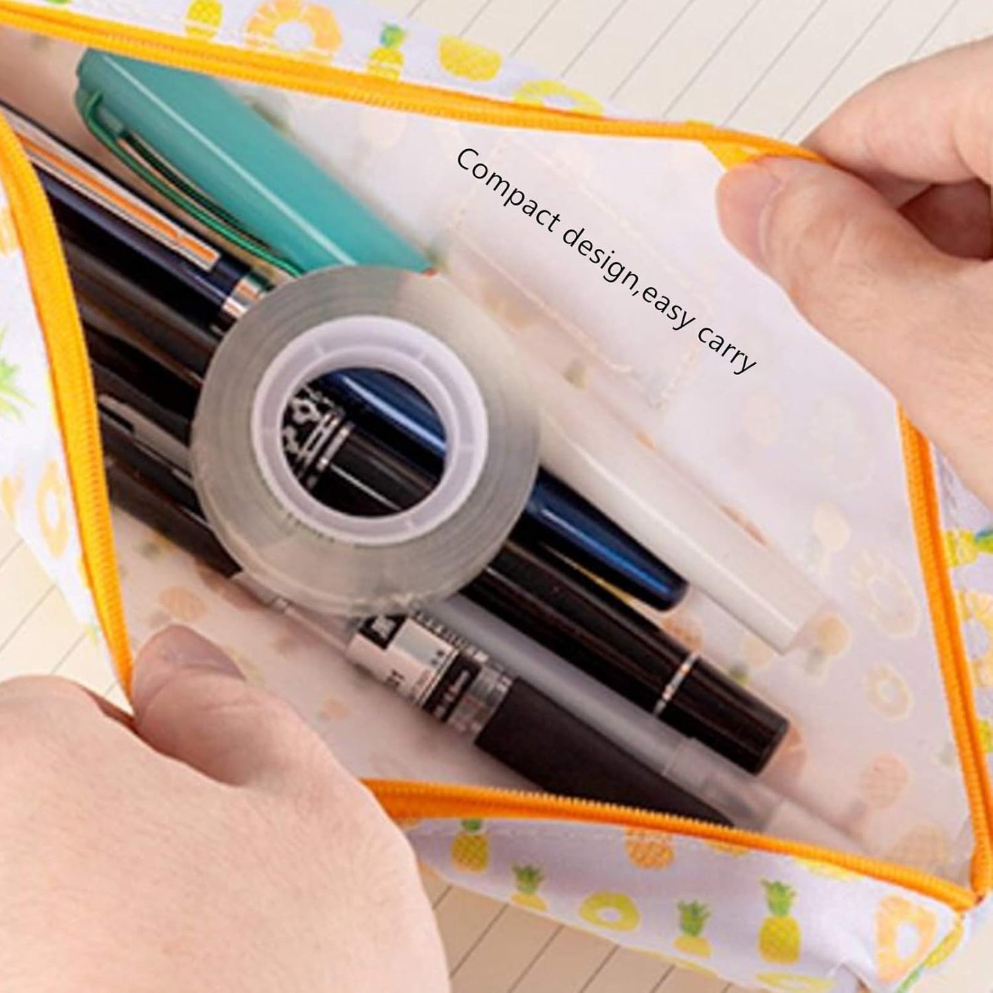 Transparent Tape Refill Rolls for Dispenser, Tear by Hand,24 Rolls x 900 inches