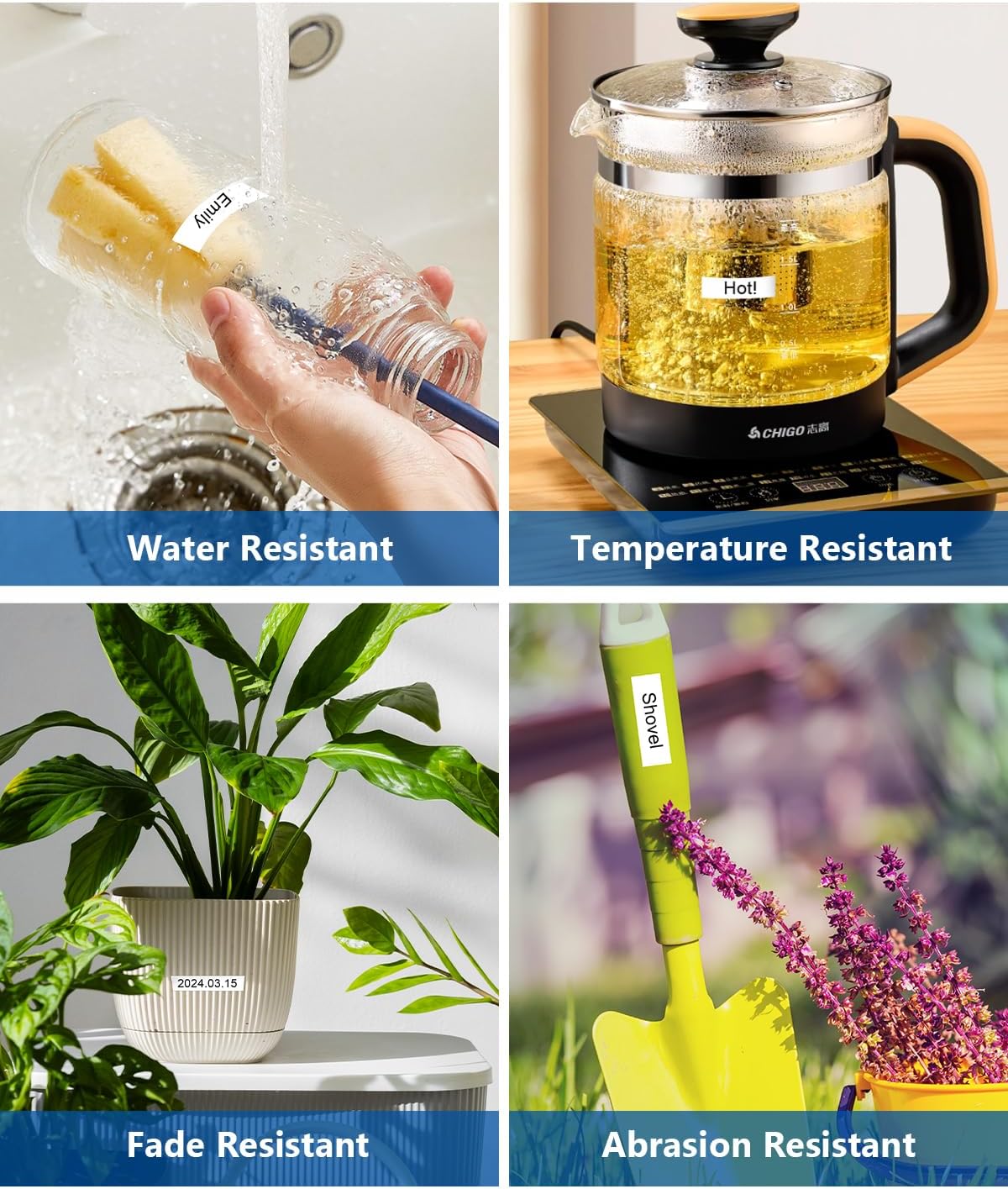 3-Pack TZe-231 TZ Tape 12mm 0.47 Laminated White Compatible with P Touch Label Maker Tape TZe-231 TZ-231 TZe231 Black on White Use with Ptouch PT-D220 D210 H110 D400 D600, 1/2 Inch x 26.3 ft