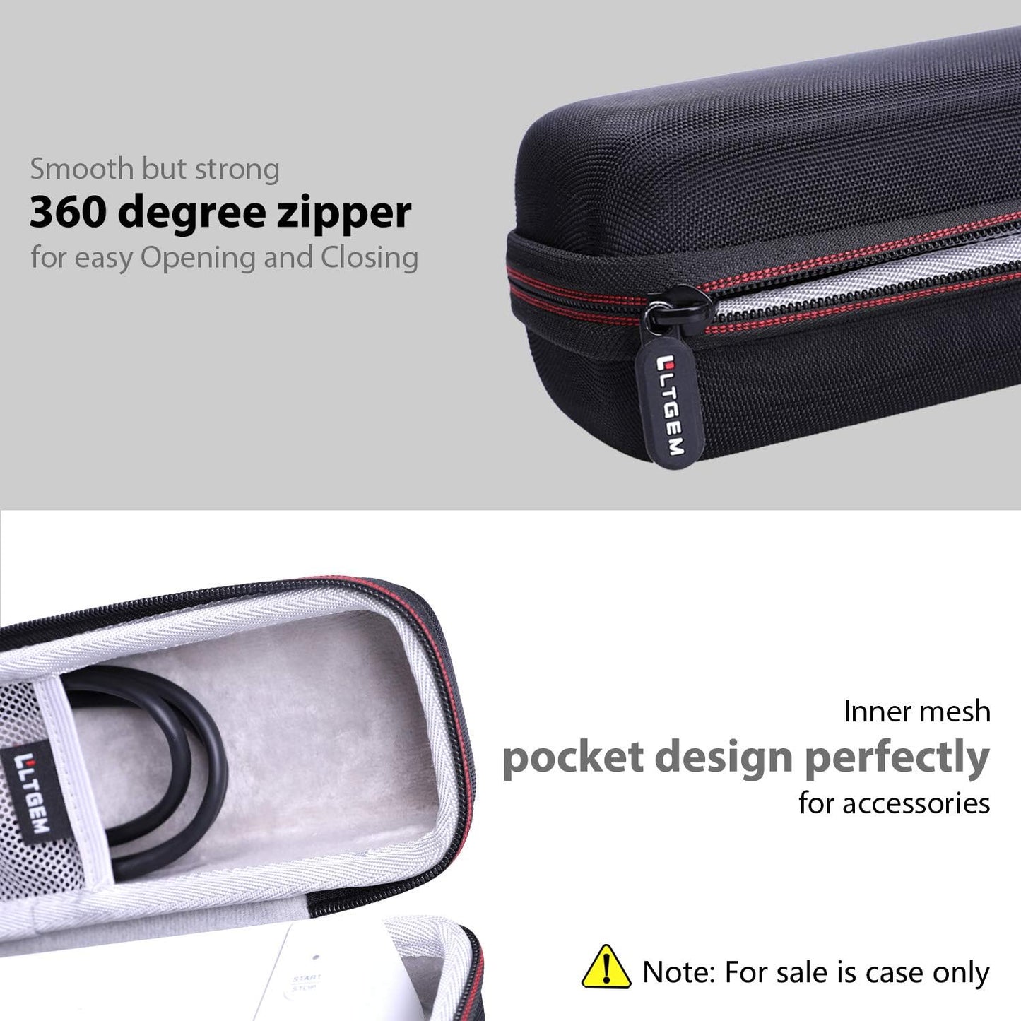 LTGEM Hard Case for Brother DS-640 / DS-740D / DS-940DW / DS-720D & Itari & HP Small USB & Canon imageFORMULA P-208II Document Scanner - Protective Carrying Storage Bag