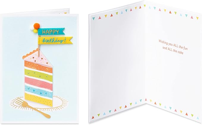 Papyrus Deluxe Boxed Birthday Card Assortment, Bright Birthday (4-Count)
