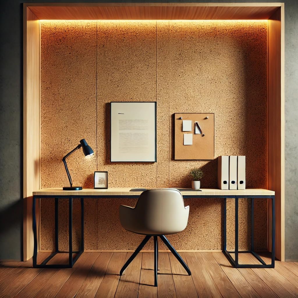 Manton Cork Premium Cork Roll - 4' x 9' x 1/2", 100% Natural Facing Grade Material for Bulletin Boards, Decorative Photo and Message Push Pin Displays - Perfect for Home, School, and Office