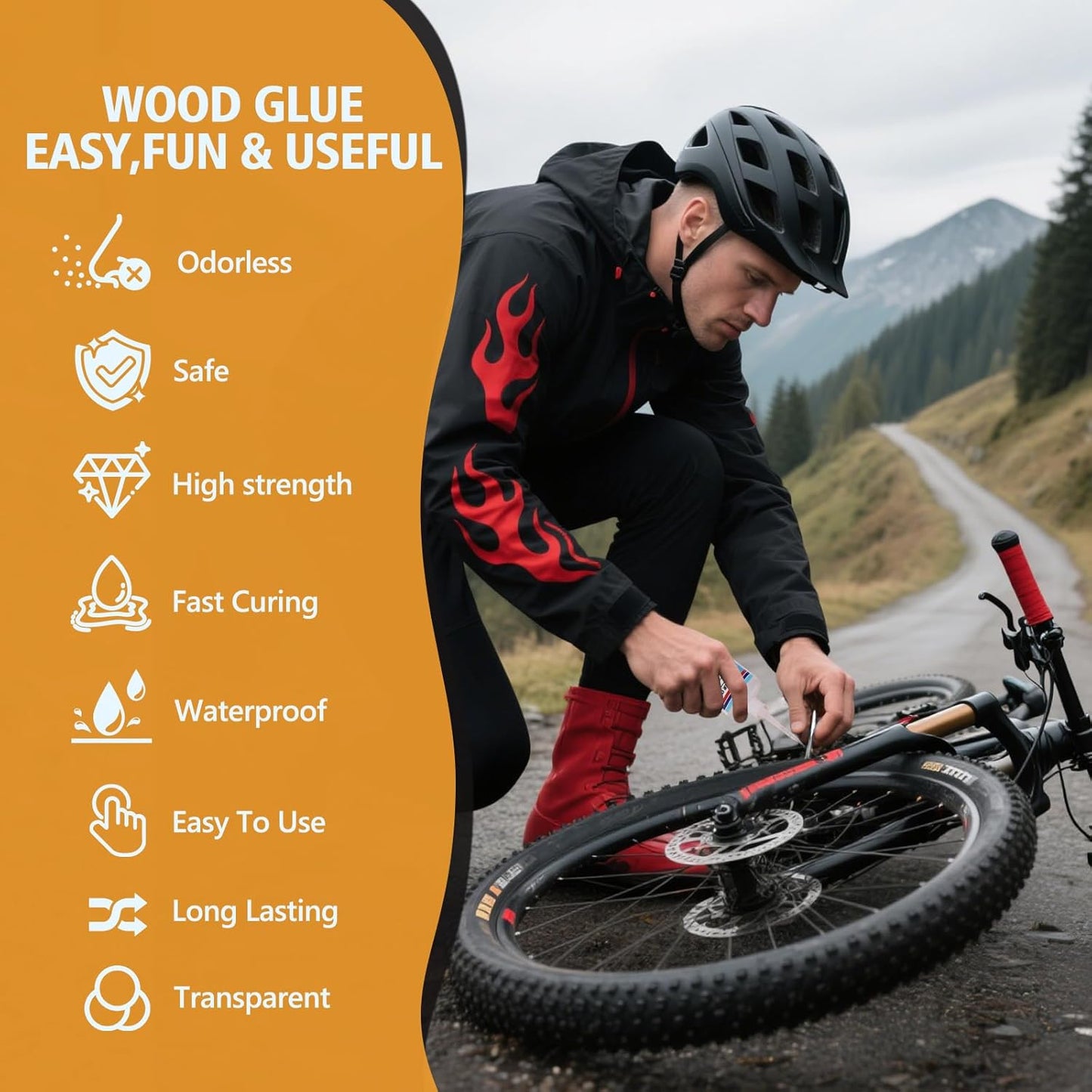 Super Glue for Rubber with Anti Clog Cap. 6 x 1 fl oz,CA Glue - Waterproof Clear Glue Cyanoacrylate Glues for RC Tires, Seals, Gaskets, Soles, Hose, Mat & Neoprene, Automotive Parts Repair, Quick Dry