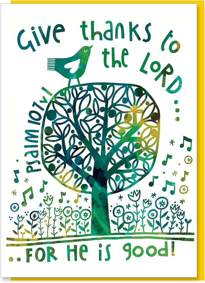 Christian greeting cards with Scripture, 9 in this pack of thinking of you cards religious, blank inside, hand drawn by British artist Jacqui Grace (Multicolored / CH438)