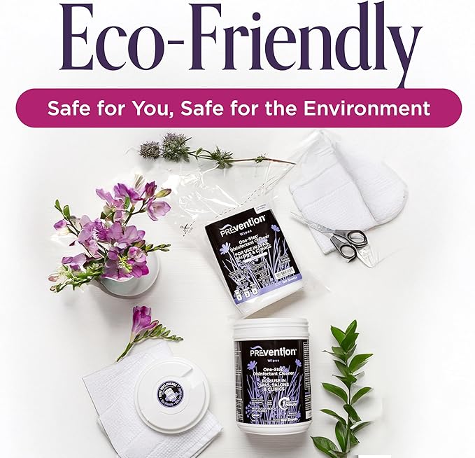 Prevention All Purpose Disinfecting Wipes – Cleaning Wipes Canister, Bulk Cleaner Towelettes for Salons, Spas, Clinics, Studios – Hospital Grade Surface Sanitizing – 160 Count per Refill Bag (6 Pack)