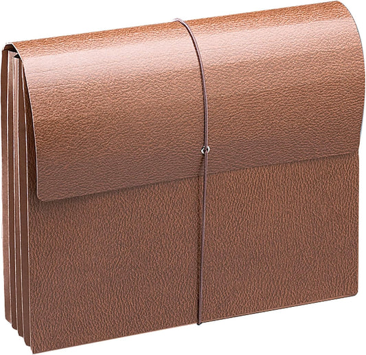 Smead Classic Expanding File Wallet with Flap and Cord Closure, 3-1/2" Expansion, Letter Size, Redrope, 10 per Box (71353)