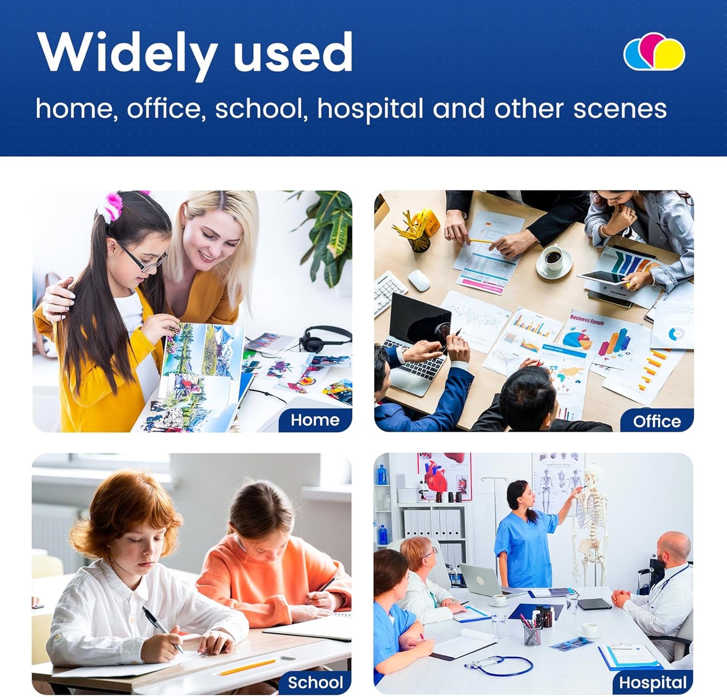 TN830XL Toner Cartridge High Yield Replacement for Brother TN830XL TN-830XL HL-L2460DW HL-L2405W MFC-L2820DW Printer, TN830XL 2PK Black