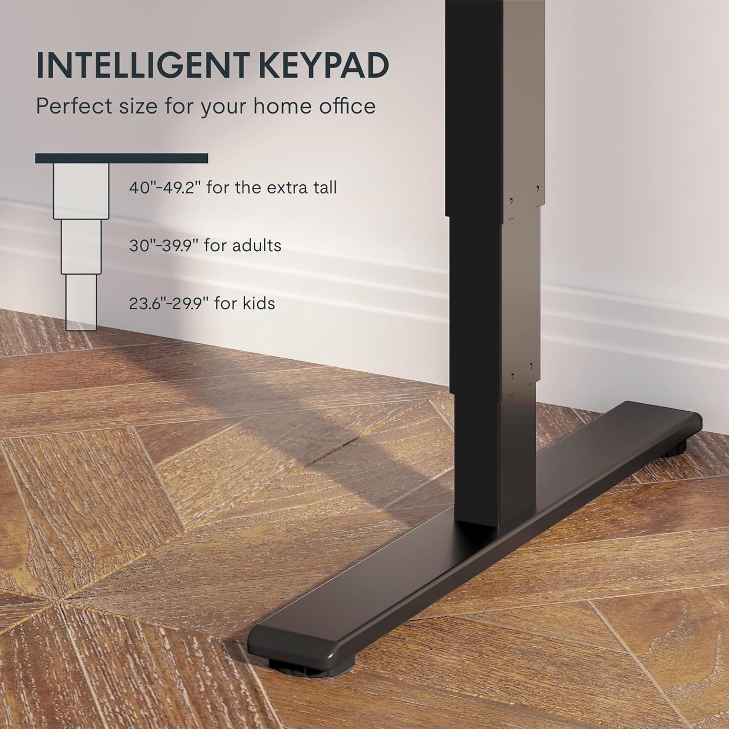 FLEXISPOT E6 Essential 3 Stages Dual Motor Electric Standing Desk 48x30 Inch Whole-Piece Board Height Adjustable Electric Sit Stand Desk(Black Frame + Mahogany Desktop, 2 Packages)