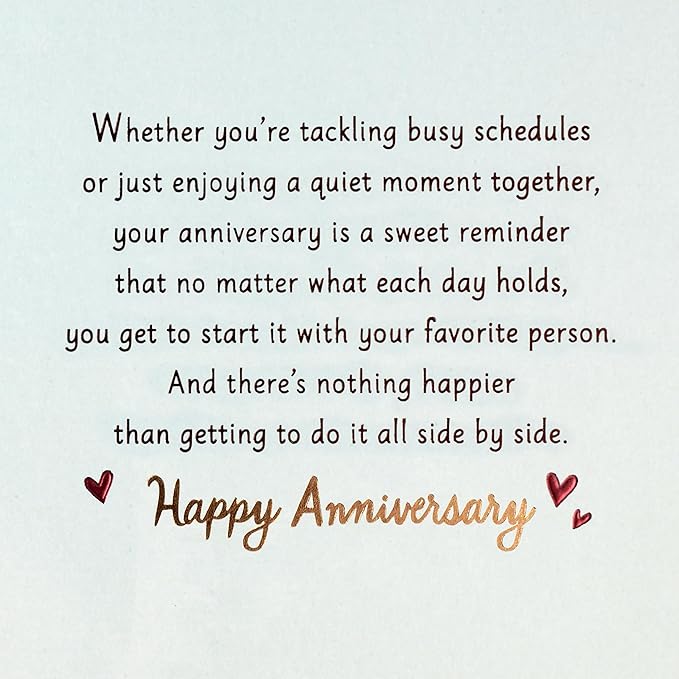 Hallmark Anniversary Card for Couple (Coffee, So Good Together)