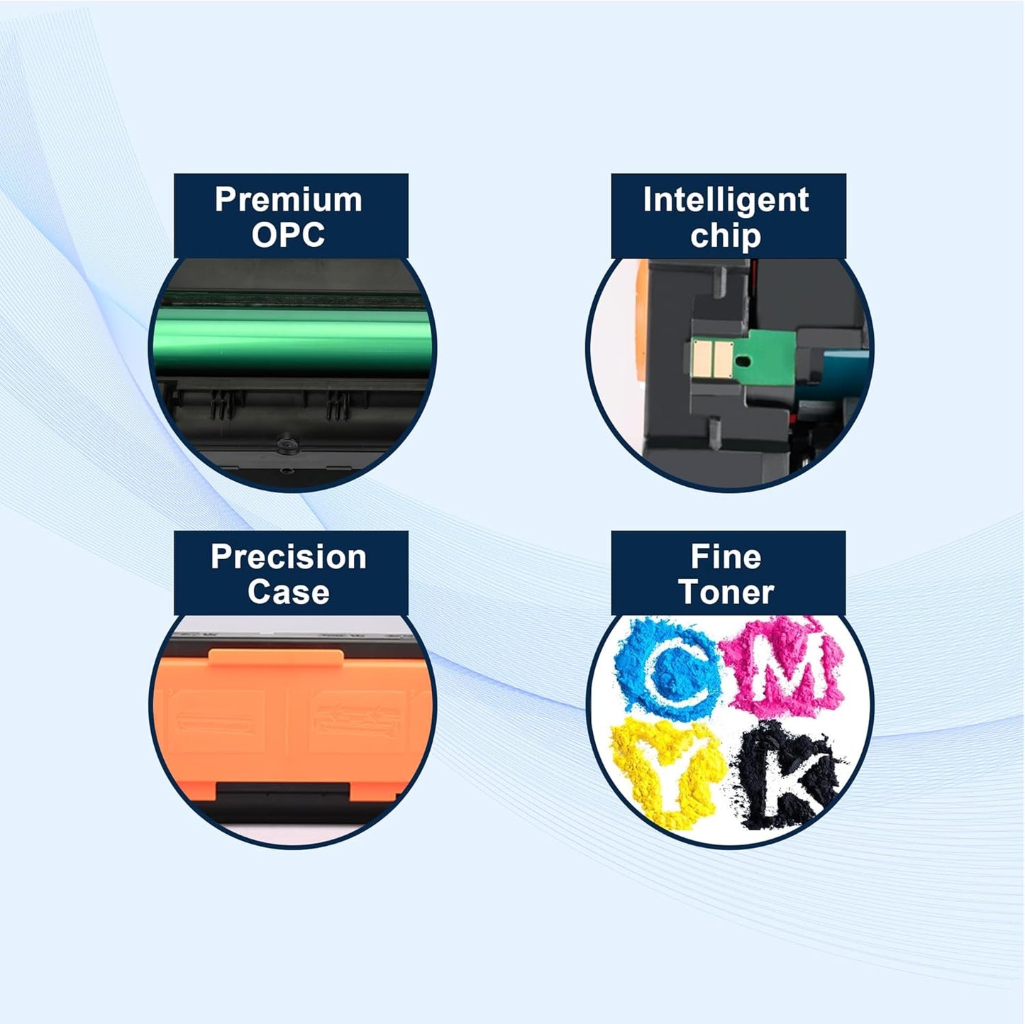 067H 067 Toner Cartridge 4 Pack Works with Canon Color imageCLASS MF656Cdw,MF652Cw,MF654Cdw,LBP632Cdw,MF653Cdw,LBP633Cdw Printers Ink (Black,Cyan,Magenta,Yellow)