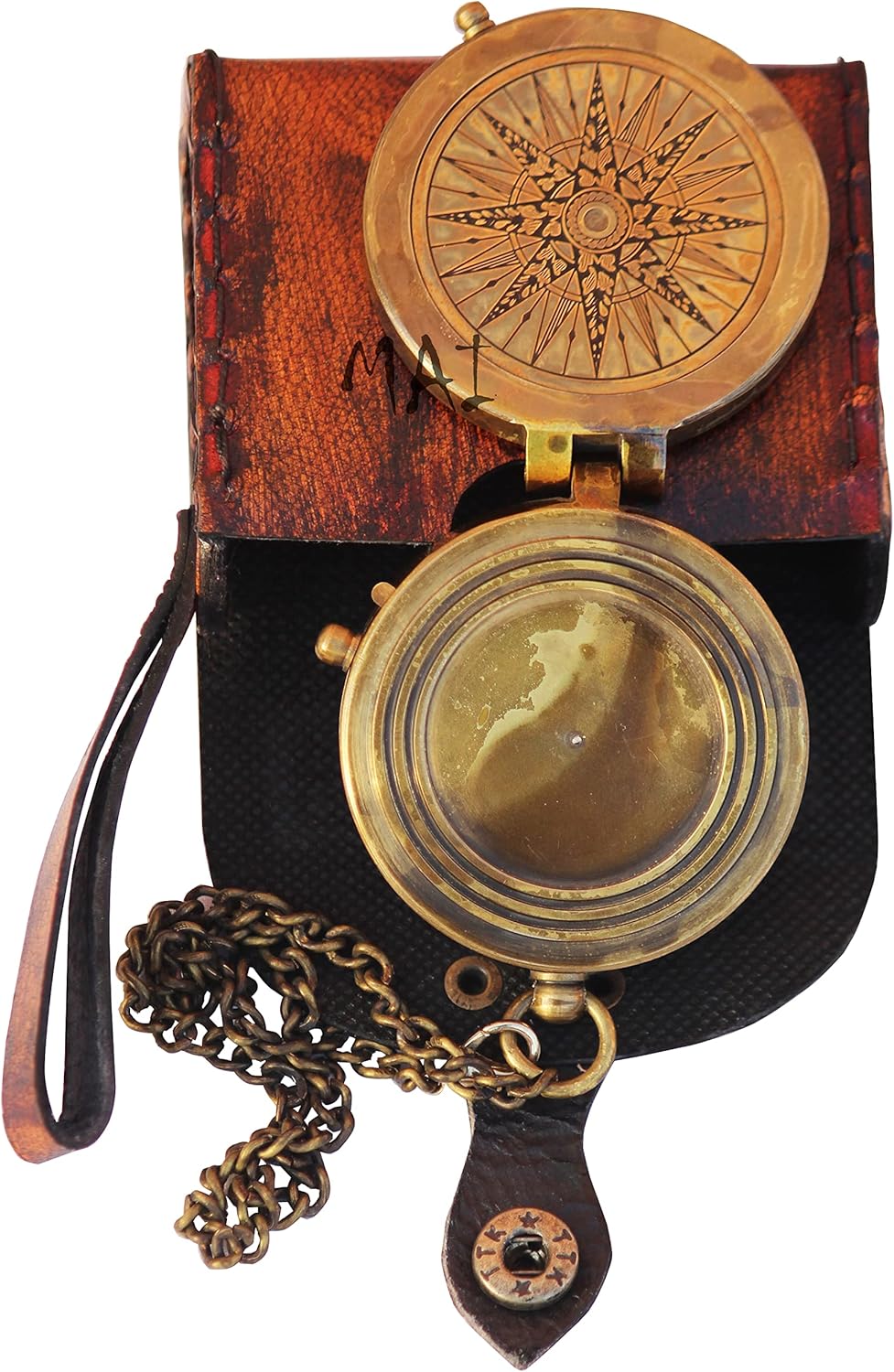 MAI Pocket Compass For Hiking, Survival Instrument Antique “So You Can Always Find Your Way Back Home” Engraved Camping Pocket Compass Nautical Compass Vintage Navigation Outdoor Compass By