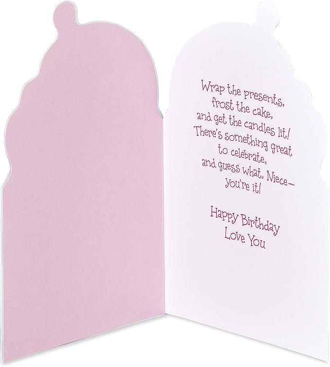 American Greetings Birthday Card for Niece (Smiling Ice Cream Cone)