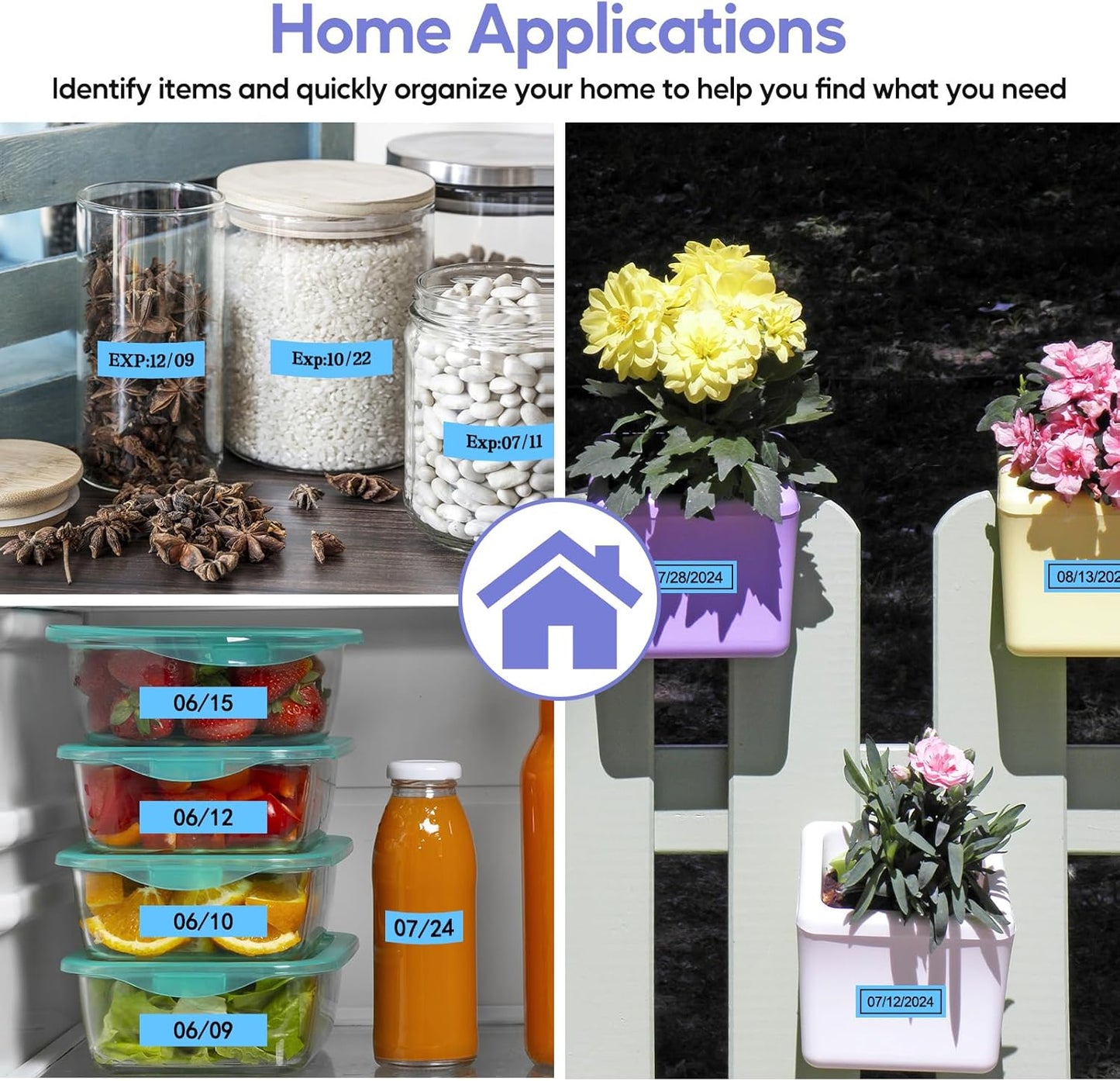 NineLeaf 4 Pack Compatible for Brother P-Touch M Tape M-K531 M-K531S MK531 M531 12mm 0.47'' Black on Blue Label Tape for PT-70BBVP PT-70BMH PT-70HK PT-70HOL PT-70HOT Label Maker