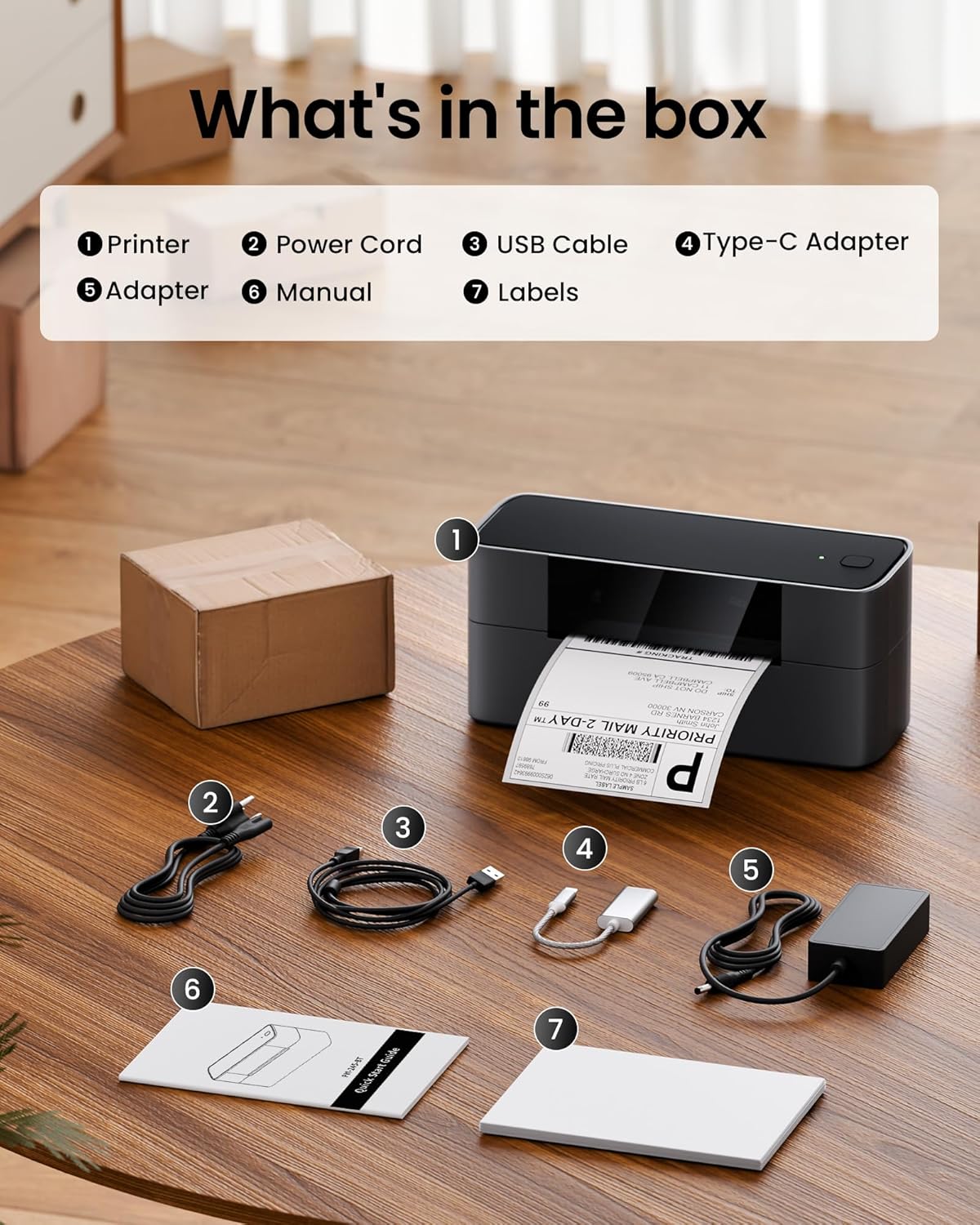 Itari Shipping Label Printer, 245BT Thermal Label Printer 4x6, Bluetooth Label Printers for Small Business, Support iOS, Android, Windows, Amazon, Shopify, USPS