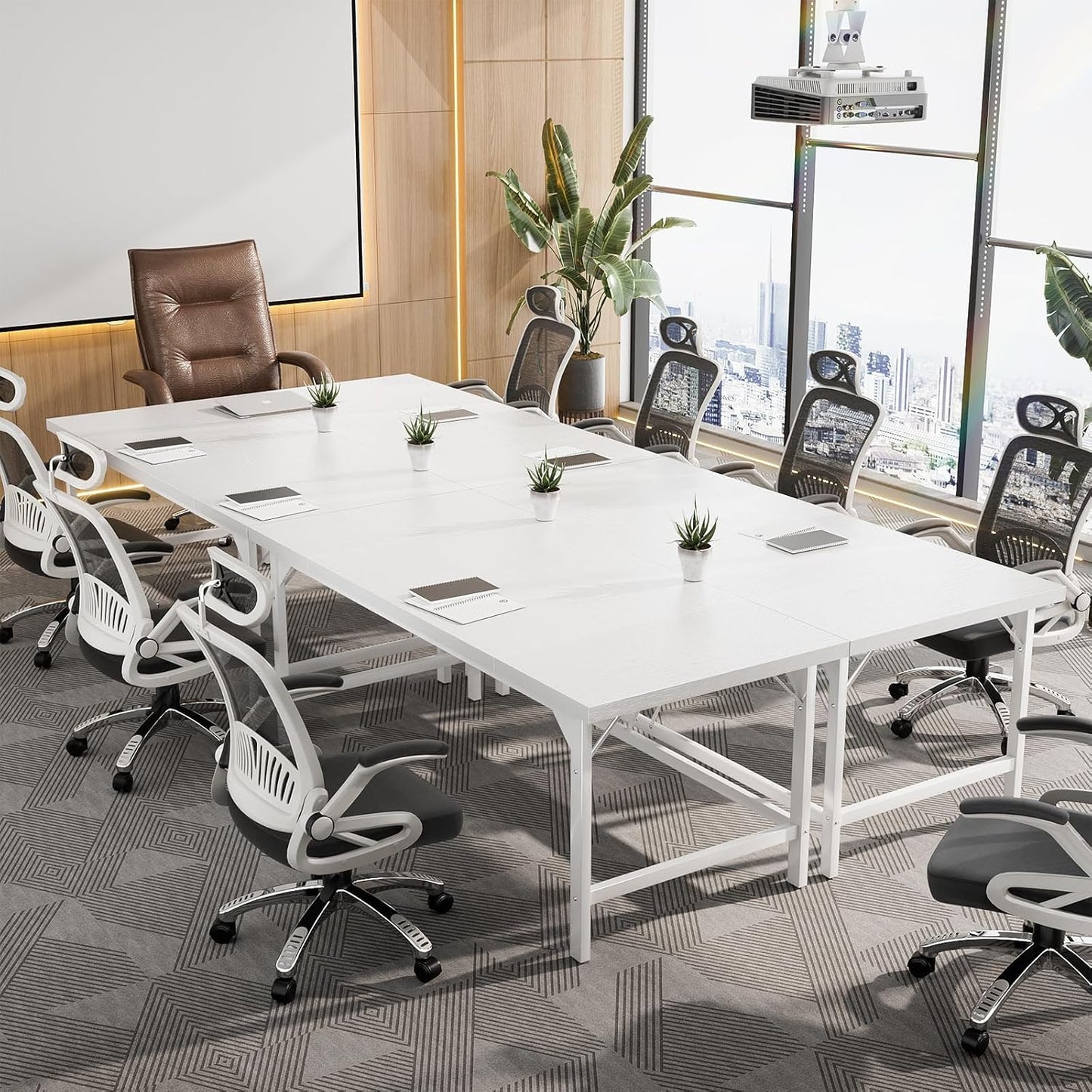 Unikito Large Office Desk, 70.8 x 31.5 Inch Extra Long Executive Computer Desk, Heavy Duty 2 Person Desk, Premium Super Thick Study Writing Table Computer Tables for Home Office Workstations, White