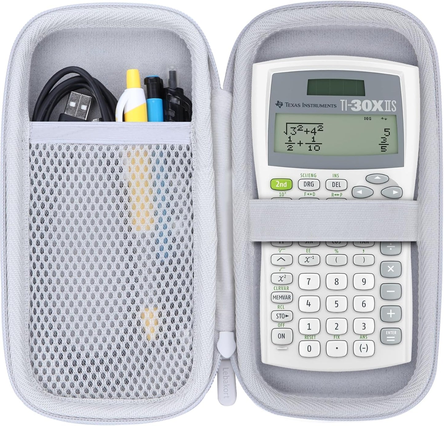 Hard Carry Case Compatible with Texas Instruments TI-30XIIS TI-30XS TI-30Xa TI-36X Pro Scientific Calculator (Off White Case Only)