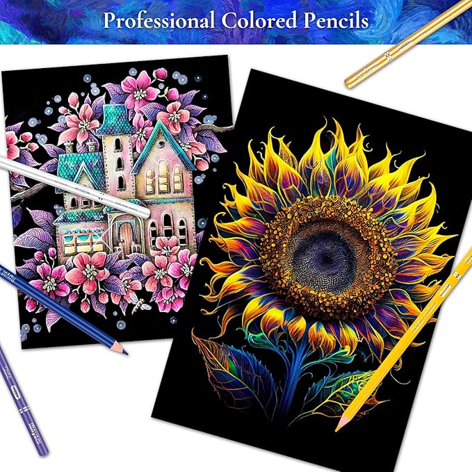 iBayam 72 Colors Colored Pencils for Adults Relaxation Coloring Books, Back to School Supplies for Kids Teens, Drawing Sketching Doodling Pencils, Stationery Art Kits for Preppy School Classroom Gift