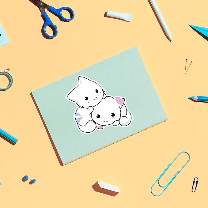 Printable Vinyl - Sticker Paper for Inkjet Printer (50 Sheets, 8.5" x 11", Anti Jam) - Glossy Printable Sticker Paper - Inkjet Printable Waterproof Sticker Paper - Make Labels and Decal