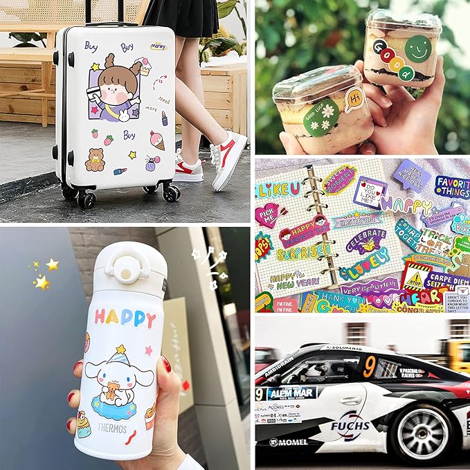 Gwybkq Glossy Sticker Paper Printable Vinyl for Inkjet Printer, 80 Sheets Labels Waterproof Decal Paper