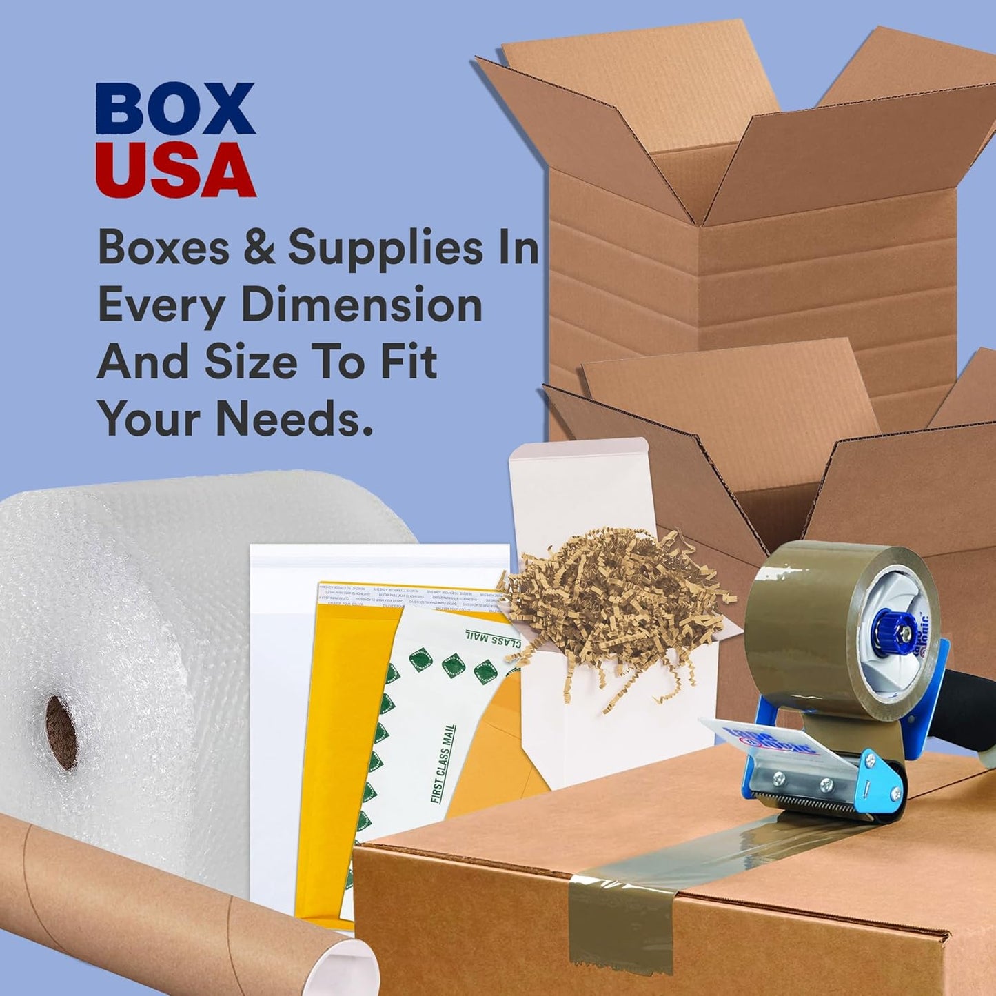 BOX USA Packing Paper Roll 1440'L x 20"W - 1,000 Sheets 17” Long Equivalent - Large White Newsprint for Shipping, Packaging, Storage and Moving Supplies