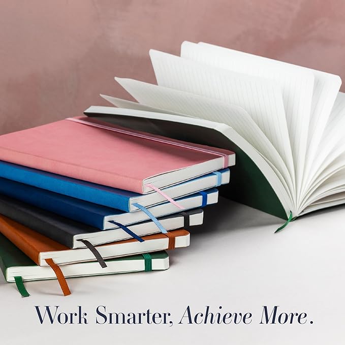 Softcover Ruled Journal with Thick 80 gsm Lined Cream Paper A5 size (8.3 inches x 5.4 inches) - Daily Writing Notebook Journal for Travel, School and Office Use - Diary Journal for Women and Men - Camel