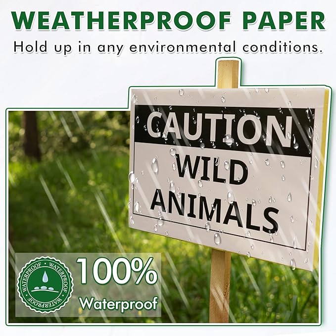 Koala Waterproof Paper for Laser Printer, Tearproof Printer Paper, Matte Double Sided Printable White Film 8.5x11 In 60 Sheets For Printing Backpacking Maps