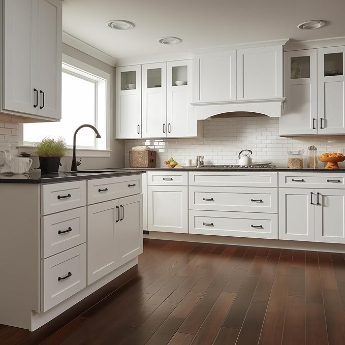 Shaker Style White RTA Base Cabinet with 3 Drawers by Solid Wood for Kitchen, Bathroom, Bedroom or Office Featuring, and Storage Separation(21" W x 24" Depth x 34-1/2" H)