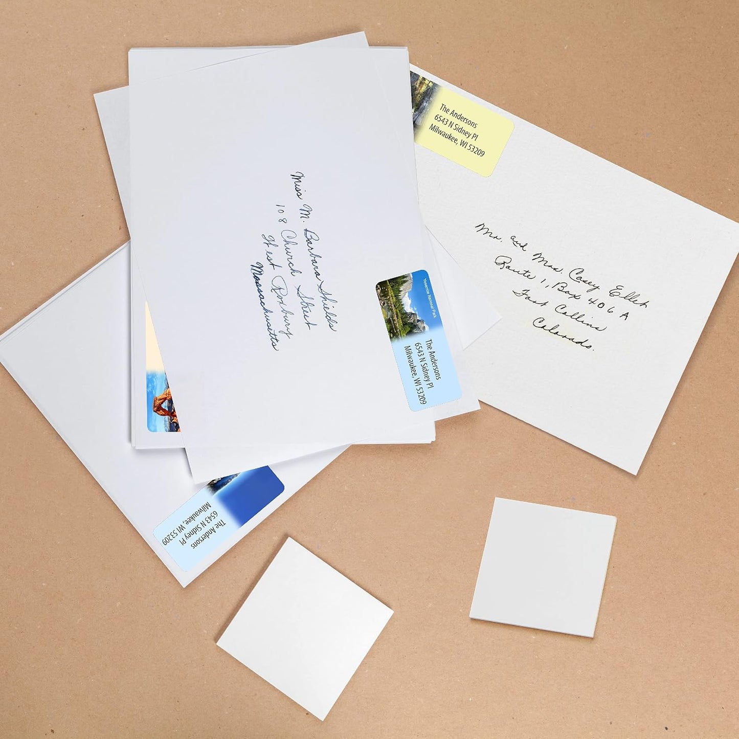 Customized Personalized Address Labels - Made in The USA by Kenco (250 Labels, National Parks)