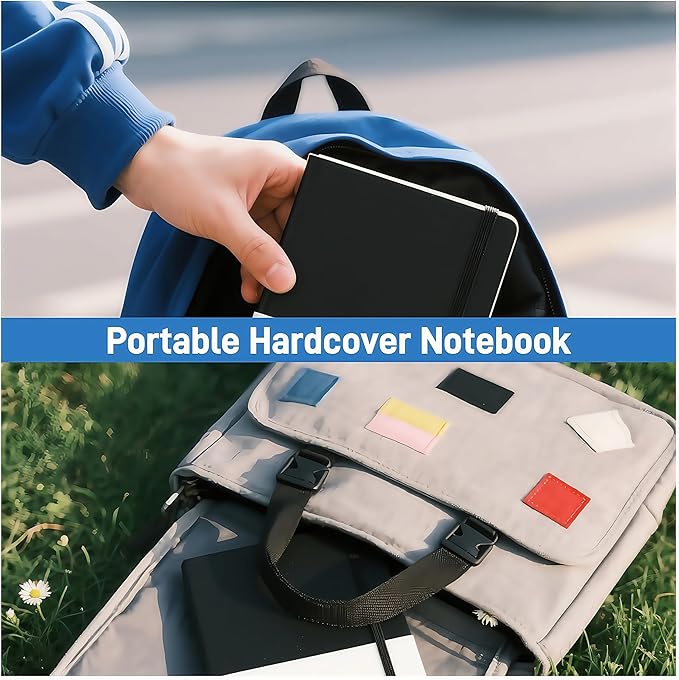 KaiRuiYing Lined Journal Notebook with Pen Holder, 320 Pages, 7.6'' × 10.3'' Large Size B5-100 GSM Thick Paper, for Writing, Work, Office, Leather Hardcover