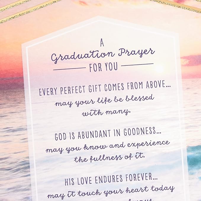 DaySpring Religious Graduation Card (Graduation Prayer)