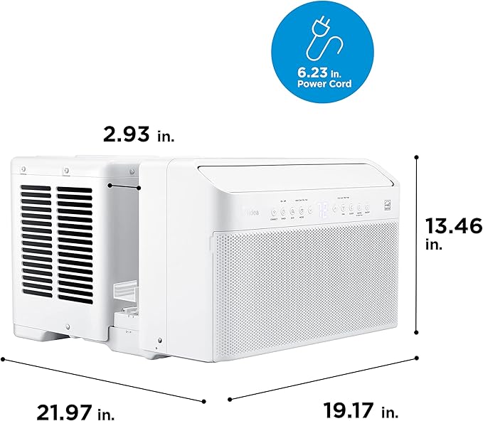 Midea MAW12V1QWT U-Shaped AC Window Air Conditioner