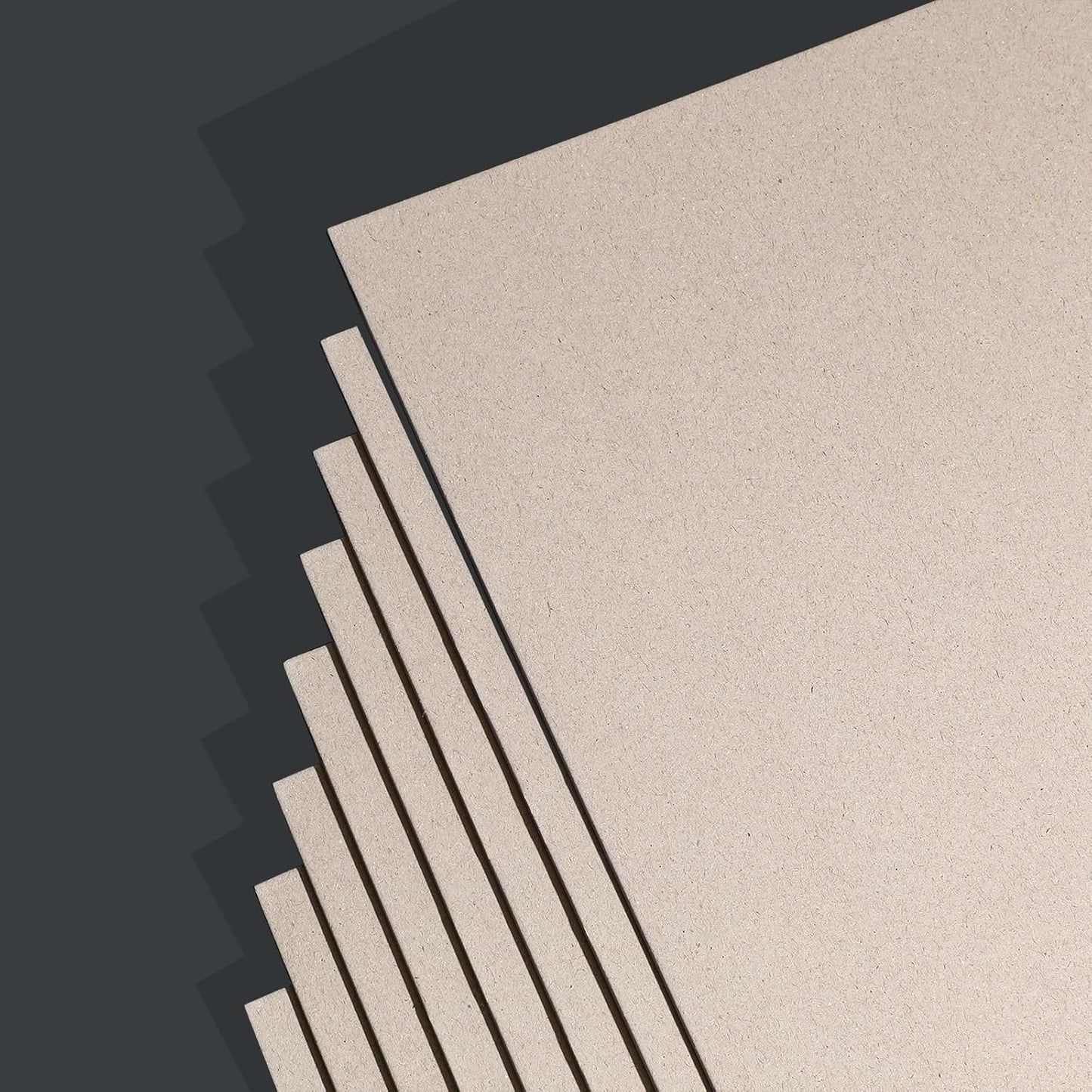 25 Pcs Book Board, Binder Board, Cover Board, Heavy Duty Chipboard for Book Binding, DIY Cardboard (Gray, A5 80PT)