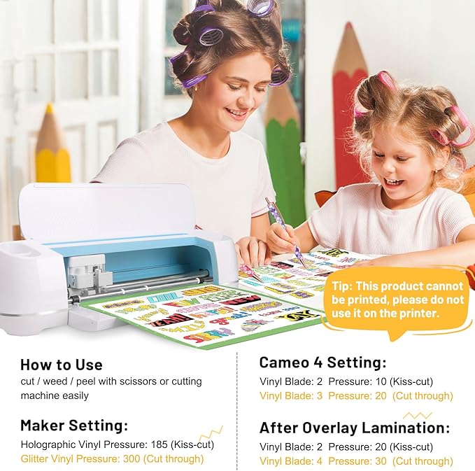 TECKWRAP Laminating Sheets Clear Laminate Sheets Sticker Paper for Inkjet Printer Clear Vinyl for Printable Vinyl Sticker Paper Photo Paper 8.26" x 11.69" A4 28 Sheets, Glossy