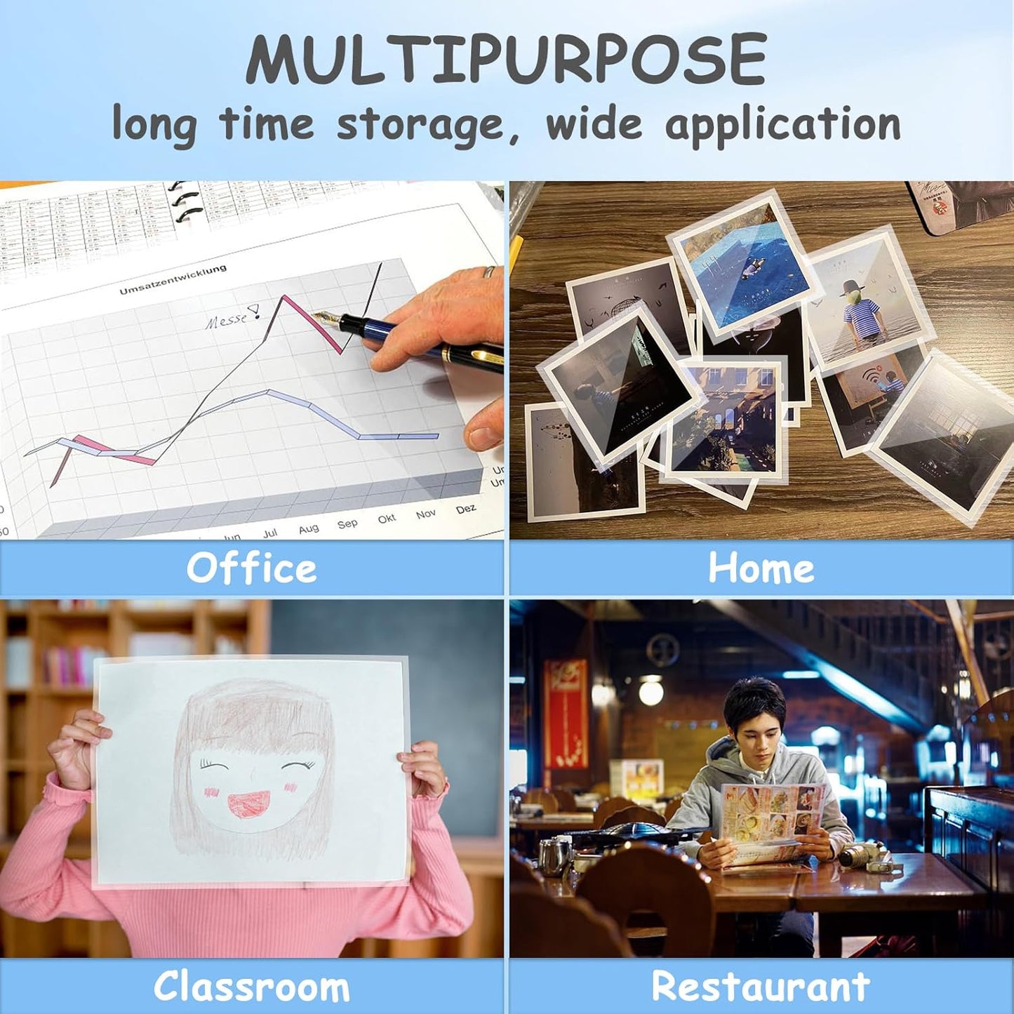 [5mil 200 Pack] InpourPack Laminating Pouches, 5 Mil Clear Thermal Laminating Pouches 9 x 11.5 Inch Laminating Sheets for Laminator, Holds 8.5 x 11 Inch Sheets