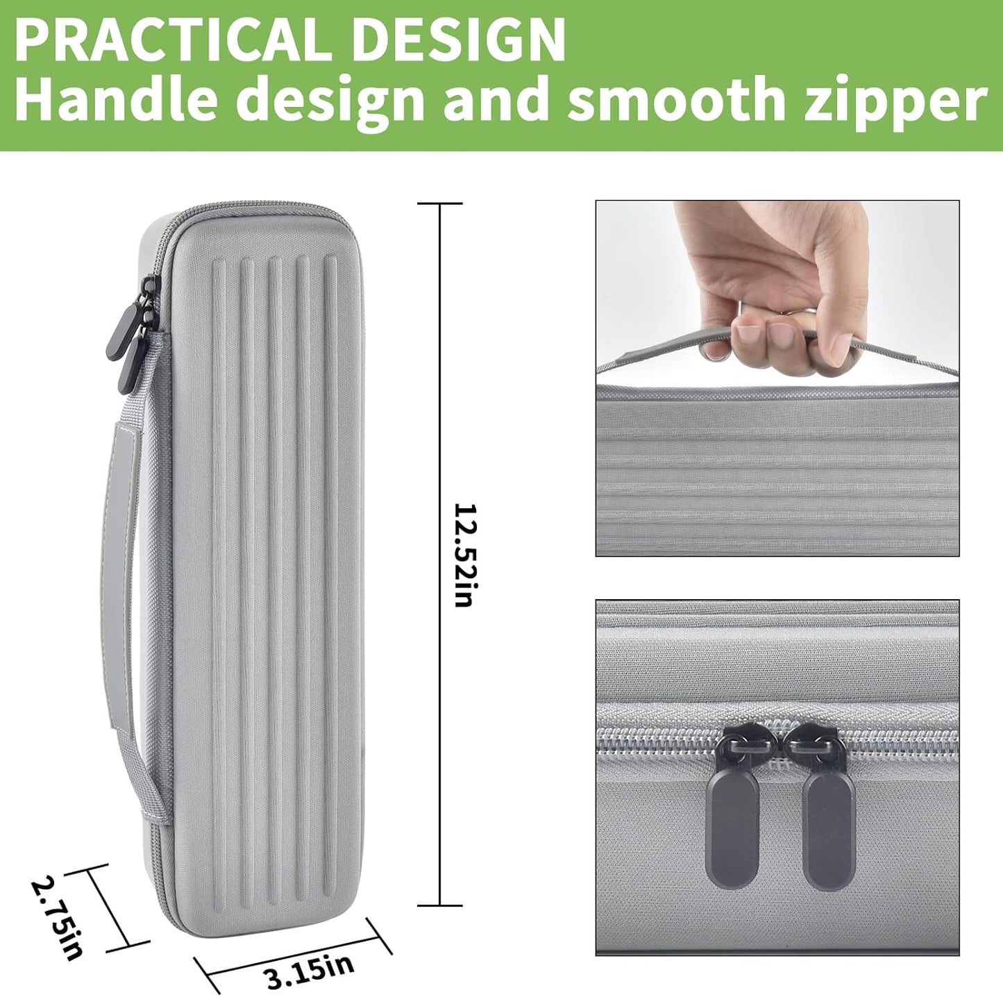 ALKOO Case Compatible with Epson Workforce ES-50/ ES-60W/ ES-55R/ ES-65WR/ DS-30/ DS-70/ DS-80W Portable Sheet-Fed Document Scanner, Storage for Epson Scanner for PC and Mac- Grey (Box Only)