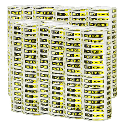 96 Rolls Crystal Tape Refills for Dispenser, 3/4Inch x 1000 Inch, Transparent Stationery Tape for Office, Home, School for Wrapping, Crafts, Office and Professional Use