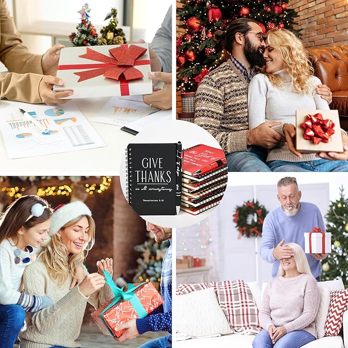 INSADA Christian Prayer Journal Spiral Notebooks Bulk with Pens - Small Notepads (4.13”x5.43”) - Easter Gifts for Women men,Church Members & Bible Study Groups (30 sets multicolor)